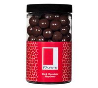 Rita Farhi Dark Chocolate Coated Hazelnuts in a Luxury Gift Jar 285g - New Palm Oil Free Recipe