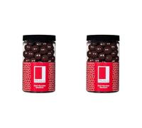 Rita Farhi Dark Chocolate Coated Hazelnuts in a Luxury Gift Jar 285g - New Palm Oil Free Recipe (Pack of 2)