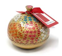 Rita Farhi Handmade Bonbonnière filled with Assorted Chocolate Coated Raisins, Palm Oil Free, 130g - Floral