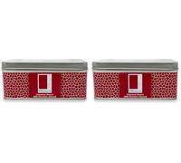 Rita Farhi Luxury Gift Tin of Cinnamon Dusted Milk Chocolate Almonds Presented in a Confectionery Gift Tin 500 g - Palm Oil Free (Pack of 2)