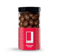 Rita Farhi Milk Chocolate Coated Almonds in a Luxury Gift Jar 315g - New Palm Oil Free Recipe