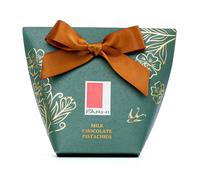 Rita Farhi Milk Chocolate Coated Pistachios in Bow Box, Palm Oil Free, 130g