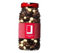 Rita Farhi Milk, Dark & White Chocolate Covered Raisins Luxury Gift Jar 870g - Premium Belgian Chocolate, Palm Oil Free