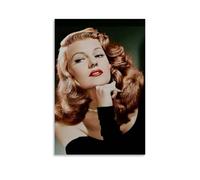 Rita Hayworth Creative Waterproof Decorative Paintings Free of Framing Directly Pasted with Moisture-proof And Anti Fouling Materials Living Room Bedroom Hanging Paintings Artistic Sense Home GiftsUnf