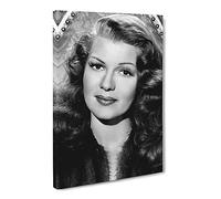 Rita Hayworth No.1 Canvas Print | Gallery Wrapped 30mm Frame Wall Art | 30x20 inches | Ready to Hang | Modern Picture | Living Room Bedroom Lounge Office