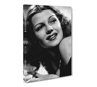 Rita Hayworth No.2 Canvas Print | Gallery Wrapped 30mm Frame Wall Art | 20x14 inches | Ready to Hang | Modern Picture | Living Room Bedroom Lounge Office