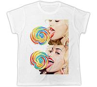 Rita Ora Lollipop Mens T Shirt Designer Summer Short Sleeve T Shirt White L