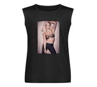 Rita Ora Naked Sexy Vest Tank Mens T-Shirt Black Graphic Unisex Sleeveless Tee Shirt 3XL