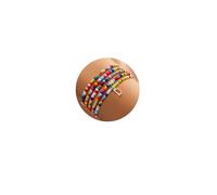 Ritach Beaded Bracelet for Women Gold Initial Bracelet Women Gifts for Friendship Teachers Graduation, M, Copper, Cubic Zirconia