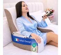 Ritalia Reading Pillow for Bed and Sofa Ergonomic Back Support Pillow for Reading and Watching TV - Neck and Back Support - Comfortable Sitting Support