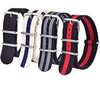 Ritche 16mm Military Ballistic Nylon Watch Strap Compatible with Timex Weekender Watch Strap Timex Replacement Watch Bands for Men Women (4 Packs)