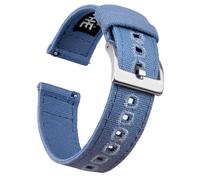 Ritche 2 x Born Nylon Band Watch Strap 1.5mm Thick High Quality Brushed with Heavy Duty Buckle