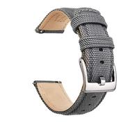 Ritche Christmas Gift 22mm Canvas Sailcloth Watch Band Quick Release Watch Strap for Men Women Watch Bands, White Elephant Gifts, Stocking Stuffers for Men, 22 mm, Sailcloth, no gemstone