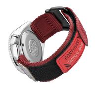 Ritche Christmas Gift Nylon Sport 20MM Quick Release Watch Band for men women,Replacement Sekio Watch bands Red, White Elephant Gifts, Stocking Stuffers for Men