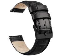 Ritche Christmas Gift Quick Release Leather Watch Bands Genuine Leather Watch Strap for Samsung Galaxy Watch 6 Band Classic 43mm 47mm 40mm 44mm 18mm, 20mm or 22mm for Men and Women, White Elephant