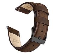 Ritche Christmas Gift Quick Release Leather Watch Bands Genuine Watch Straps for Men Women Top Grain Leather Watch Strap, White Elephant Gifts, Stocking Stuffers for Men, Father's Day gifts, Saddle