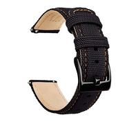 Ritche Christmas Gift Sailcloth Watch Band Quick Release Watch Strap Compatible with Samsung Galaxy Watch 6 Classic 43mm 47mm 40mm 44mmTimex / Seiko / Fossil / Citizen for Men Women, White Elephant