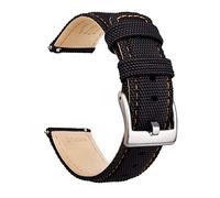 Ritche Sailcloth Watch Band Quick Release Watch Strap Compatible with Timex/Seiko/Fossil/Citizen Watch Bands for Men Women, 20mm, Sailcloth, no gemstone
