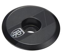 Ritchey WCS Stem Top Cap: Black | Alloy Construction, 8g Weight, 1-1/8 Inch Steerer, Compression Bolt Included, Plastic Bolt Cover, Matches WCS Stem Graphics