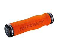 Ritchey WCS Truegrip Neoprene Locking MTB Handlebar Grips: Orange 130mm
