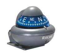 Ritchie NAVIGATION X-10-A Blue Dial Auto Bracket Compass (3003.2027), Gray, 2-inch Dial