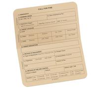 Rite in the Rain All-Weather Combat Card, Call for Fire, 6" x 5", 50 Weatherproof Cards (No. CFF991T)