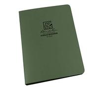 Rite in the Rain Field Ring Binder - Green Cordura Material Cover Loose Leaf 12 mm Capacity 6 Ring Franklin Covey 'Compact Punch' 4⅝ x 7- Inch Holds 4 Writing Instruments Zippered Enclosure