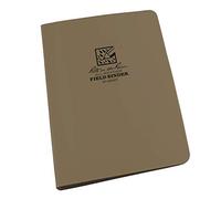 Rite in the Rain Field Ring Binder - Tan Cordura Material Cover Loose Leaf 12 mm Capacity 6 Ring Franklin Covey 'Compact Punch' 4⅝ x 7- Inch Holds 4 Writing Instruments Zippered Enclosure