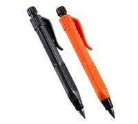 Rite in the Rain Heavy Duty Gravity-Fed Lead Holder Pencil, 5.6mm Dark (2B) Lead, Black and Orange Barrel, 2 Pack (No. 56-2)