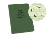 Rite in the Rain Memo Book, Side Bound Field Flex Cover, 3½"x 5" (60 Sheets) - Green