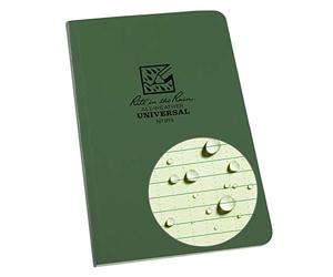 Rite in the Rain Memo Book, Side Bound Field Flex Cover, 4⅝" x 7¼" (64 Sheets) - Green 974