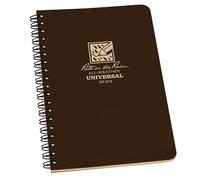 Rite in the Rain Universal Notebook, Side Spiral Bound, 4⅝" x 7" (32 Sheets) - Brown