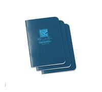 Rite in the Rain Universal Stapled Mini Notebook, 3¼" x 4⅝" (3 Pack) (12 Sheets) - Blue