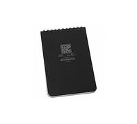Rite in the Rain Waterproof Paper Pocket Notebook Top Spiral Bound 4 x 6 Inch Cover Black Polydura 19 Gauge 100 Pages 50 Sheets Wire-o Binding Imperial & Metric Rulers Covnersaion table & Map Scale