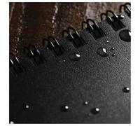 Rite in the Rain Waterproof Paper Universal Pocket Top Wire Bound Spiral Notebook Black 100 Pages 50 Sheets Imperial & Metric Ruler 3 x 5 Inch