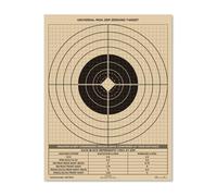 Rite in the Rain Weatherproof 25 Meter Target, 8.5" x 11", Tan, M4/ M16 Short Range Front, M4/ M16 Graphic Training Back, 100 Sheet Pack (No. 9126)