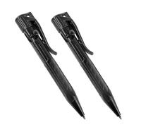 Rite in the Rain Weatherproof Black Mini Bolt-Action Pen - Black Ink, 2 Pack (No. 20K-2)