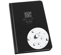 Rite in the Rain Weatherproof Hard Bound Cover Sketchbook Notebook, 4.75" x 7.5", Black Cover, Blank Page Pattern (No. 730F)