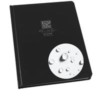 Rite in the Rain Weatherproof Hard Bound Cover Sketchbook Notebook, 6.25" x 8.5", Black Cover, Blank Page Pattern (No. 730F-LG)