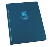 Rite in the Rain Weatherproof Hard Cover Notebook, 6.75" x 8.75", Blue Cover, Universal Pattern (No. 270F-LG)