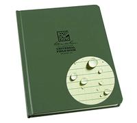 Rite in the Rain Weatherproof Hard Cover Notebook, 6.75" x 8.75", Green Cover, Universal Pattern (No. 970F-LG)