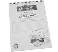Rite in the Rain Weatherproof Legal Pad, 8.5" x 11", Gray Cover, Legal Pattern (No. LP785)