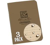 Rite in the Rain All-Weather Notebook - 3 1/4 x 4 5/8" 971TFX-M 3-pack - Tan
