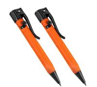 Rite in the Rain Weatherproof Orange Mini Bolt-Action Pen - Black Ink, 2 Pack (No. OR20-2)