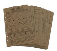 Rite in the Rain Weatherproof Tactical Reference Card Set, 4.625" x 7"x 0.25", Tan Sheets (No. 9200T-R)