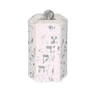 Rite Lite Hexagon Tzedakah Box Charity Box Shabbat Gifts Fun & Educational Hebrew Shabbos Modern Centerpiece Donation Ceremonial Jewish Home Decor Ceramic Bar Mitzvah Bat Mitzvah