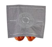 Rite Lite Shabbat Challah Cover with Hebrew Blessing Yom Tov Jewish Home Decor Judaica Hostess Gifts for Holiday & Sabbath Celebrations Decorative Hallah Shabbos Bread Cover 20" L (Grey & Silver)