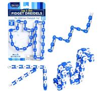 Rite Lite Snap N’ Click Fidget Link Dreidels - Set of 2 Addictive Multi-Sensory Hanukkah Activity, Judaica Gift, Jewish Holiday Party Favor Goodie Bag Rewards Décor & Hostess Gifts for Hours of Fun!