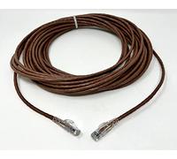 RiteAV - 100 FT Cat6 Brown Ethernet Network RJ45 Patch Cord (Pure Copper) (Connectors and Boots Installed)