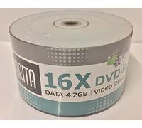 Ritek/Arita DVD-R 16x Discs Data 4.7GB Video 120 Mins White Full Face Inkjet Printable (50 Pack)
